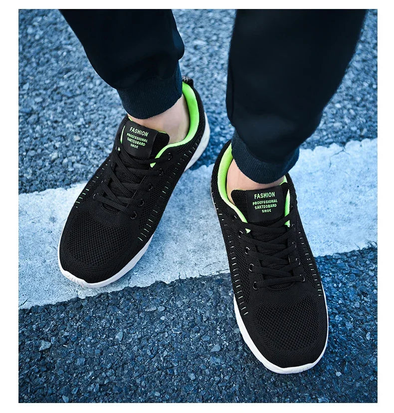 New Athletic Shoes for Men Shoes Sneakers Black Casual Men Mesh Sneakers Breathable Tennis Running Walking Gym Men Shoes