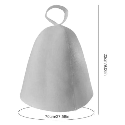 sauna Anti Heat Sauna Hat Thicken Wool Felt Shower Cap Women Men Steam Bath Shower Hair Turban Quickly Towel Drying Towel Hats