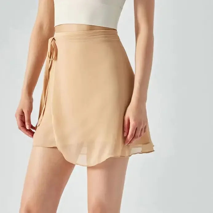 Ballet Skirt Women Adult Chiffon Lace Up Wrap Skirt Ballet Skate Skirt Ballerina юбка Gymnastics Yoga Swimwear Cover Up Wear