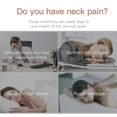 Electric Neck Massager Infrared Heating Airbag Neck Traction Vibration Shoulder Cervical Spine Shoulder Support Massager