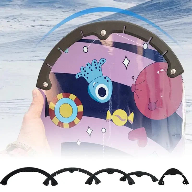 Snowboard Protection Bar Snowboard Curved Anti-Collision Strip Skateboard Deck Cover Snowboard Edge Protector For Sports