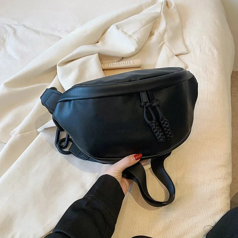 Designer Woman Waist Bag Quality Soft Leather Fanny Pack Purse Fashion Brand Ladies Belt Bag Luxury Shoulder Crossbody Chest Bag