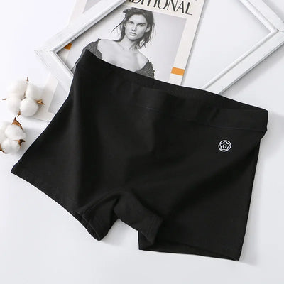 Women Boxers Underwear Cotton Breathable Ladies Safety Short Pants Female Seamless Underpants Solid Cozy Boyshorts Sexy Lingerie