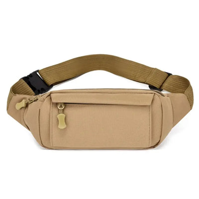 Banana Bag Waterproof Waist Pouch Oxford Cloth Wear Resistant Waist Bags Portable Large Capacity Shoulder Belt Bags Running