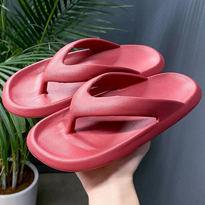 Women's Classy Flip-Flops for Women, Summer Flip-Flops for Beach Couples, New Thick-Soled Outer Wear Sandals for Men, Bathroom Bathing Non-Slip Slippers