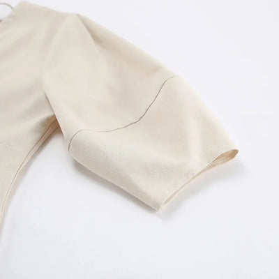 Retro Cotton Linen Women'S Summer Dress Sexy V-Neck Puff Sleeve Long Maxi Birthday Graduation Dresses Beach Sundress Robe Femmes