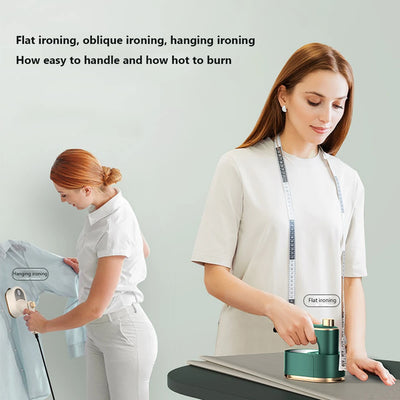 Handheld Ironing Machine Portable Household Small Mini Steam Iron Handheld Garment Ironing Machine Dry and Wet Hot Steam Clothes