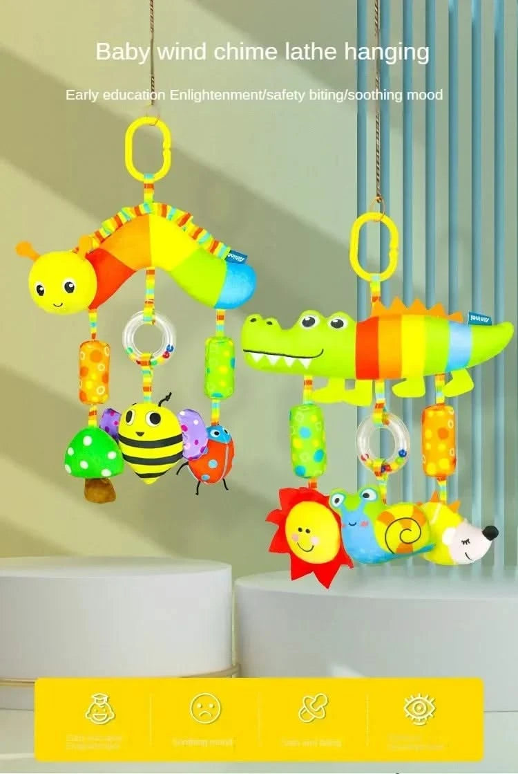 Baby Toys for 0 3 6 12 Months Rainbow Activity Plush Animal Stroller Hanging Toy for Baby Car Seat Crib Travel Sensory Baby Toys