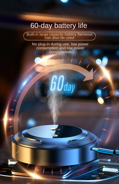 Car Fragrance Diffuser For Home Office Essential Oil Diffuser Car Air Freshener Battery Operated Scent Air Machine Accessories