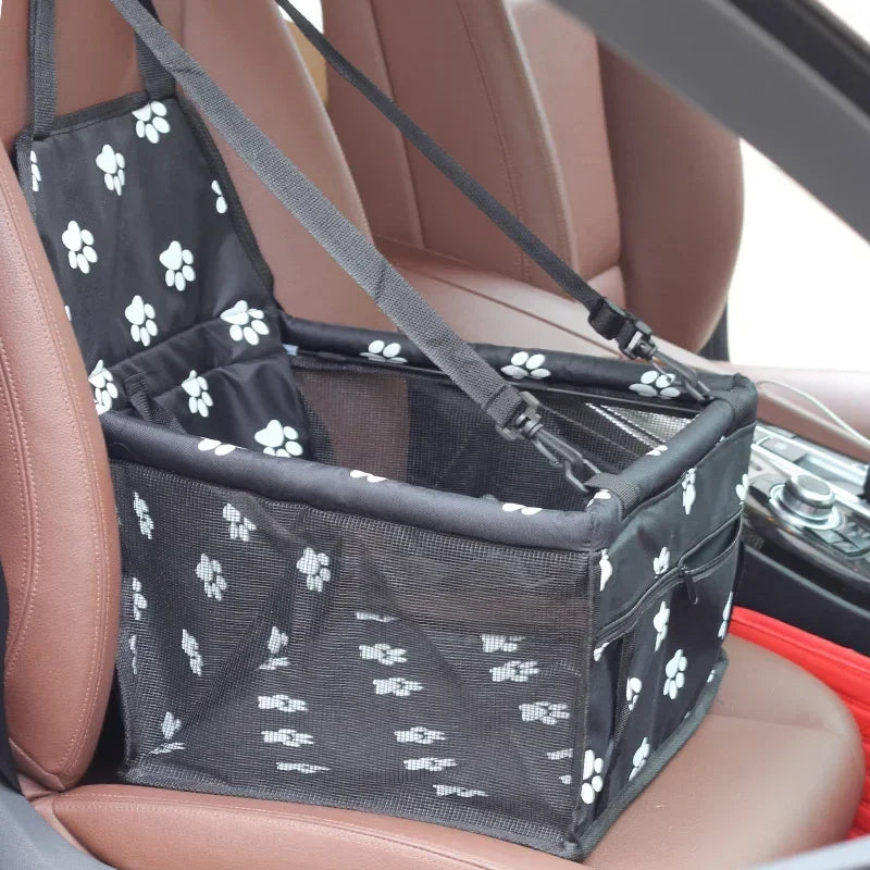 Pet Dog Car Carrier Seat Bag Waterproof Basket Folding Hammock Pet Carriers Bag For Small Cat Dogs Safety Travelling Mesh