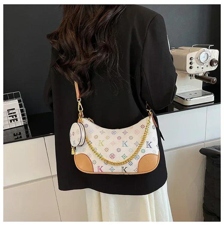 Famous designer elegant handbags leather for women ladies crossbody shoulder bag classic popular and lightweight