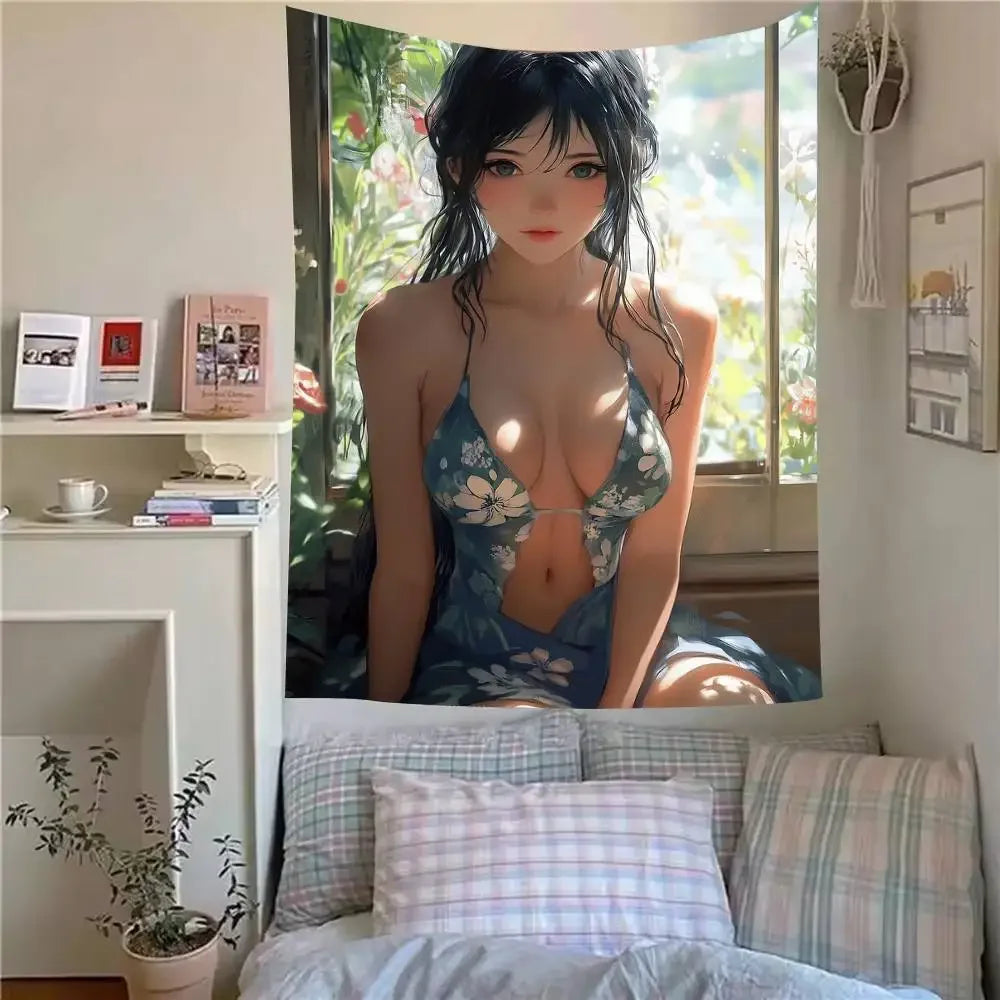 Sexy girl Tapestry Hippie Wall Hanging Tapestries for Living Room Home Dorm Decor Art Home Decor