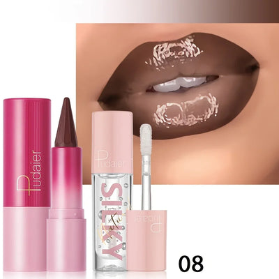 Silky Smooth Lipstick & Nourishing Lip Oil Set - Create Versatile Stunning Looks with Long-Lasting Hydration - Ideal for Effortl