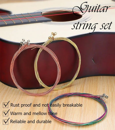 Colorful Guitar Strings 1-6 Strings for Classical Classic Guitar Acoustic Guitar Steel Strings Musical Instrument Accessories