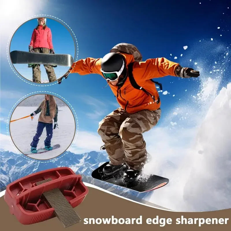 Snowboard Edge Sharpener With Built-in Removable File Double Board Edge Trimmer Snowboard Sharpener For Waxing