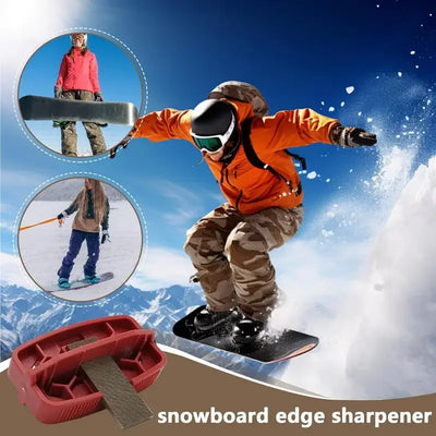 Snowboard Edge Sharpener With Built-in Removable File Double Board Edge Trimmer Snowboard Sharpener For Waxing