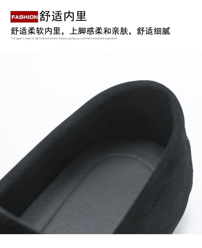 Men's Loafers, Lightweight and Breathable Casual Shoes, Mens Flat Driving Shoes, Soft Sole Slip-on Business Shoes, Moccasins