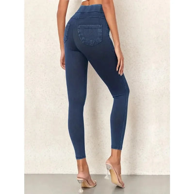 Women's Faux Denim Yoga Leggings