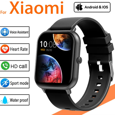 2025 New Smart Watch Men Bluetooth Call Fitness Tracker Heart Rate IP68 Waterproof Smart Watch Men Women For Xiaomi iOS Android