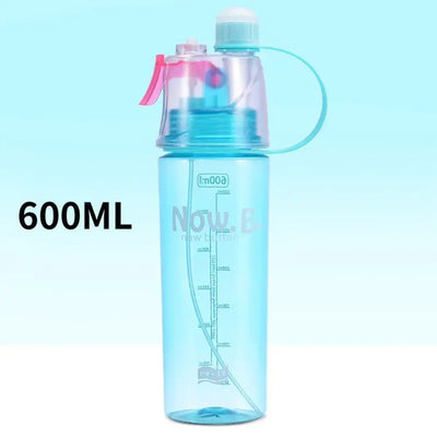 Creative With Straw Water Bottle Spray Drinkware Drink Spray Cup Portable 600ML Spray Water Bottle Travel