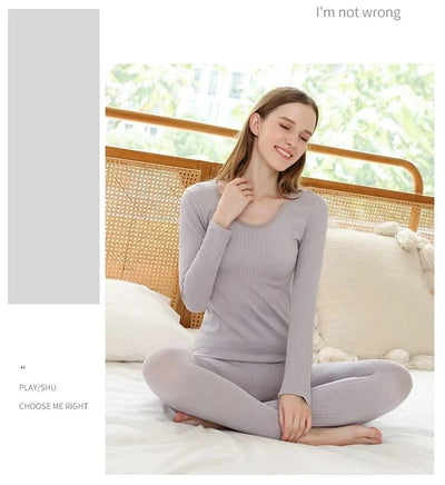 Women Thermal Underwear Winter Long Sleeve