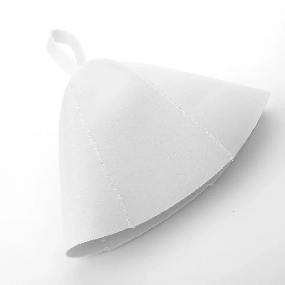 New Sauna Hat Anti Heat Caps Shower Caps Sauna Hat For Bath House Head Protection Russian Style Sauna Vaporarium Accessories
