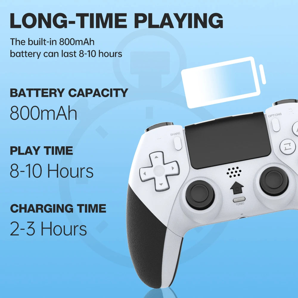 Wireless Bluetooth Controller Gamepad For PS4/PS4 Pro/PS4 Slim Console Controle for PC Wired Joystick for PS4 Gaming Accessories