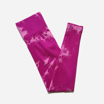 Tie Dye Seamless Leggings For Women High Waist