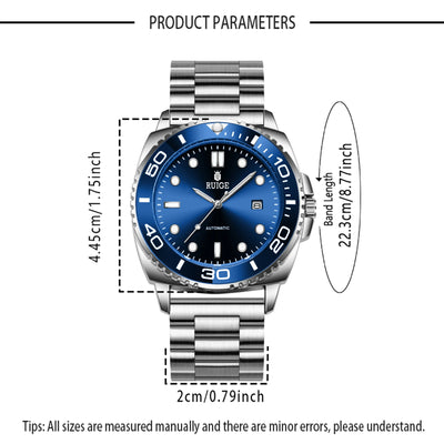 New authentic high aesthetic fully automatic mechanical watch for men, high-end brand fashion, business simplicity, niche trendy