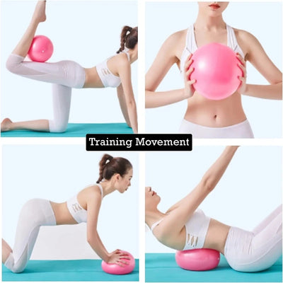 Yoga Ball-Matte Textured Reinforced Anti-Burst Back-Supporting Ball with Handles Gymnastics Ball Fitness Pilates Ball