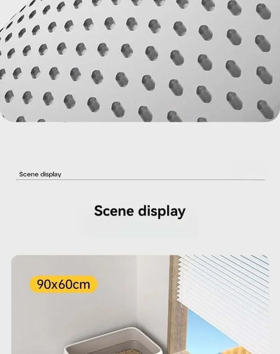 Cat Litter Mat EVA Double Layer Cat Litter Mat Cat Litter Basin Sand Falling Mat Eva Cat Litter Mat Cat Nest Mat Pet Mat