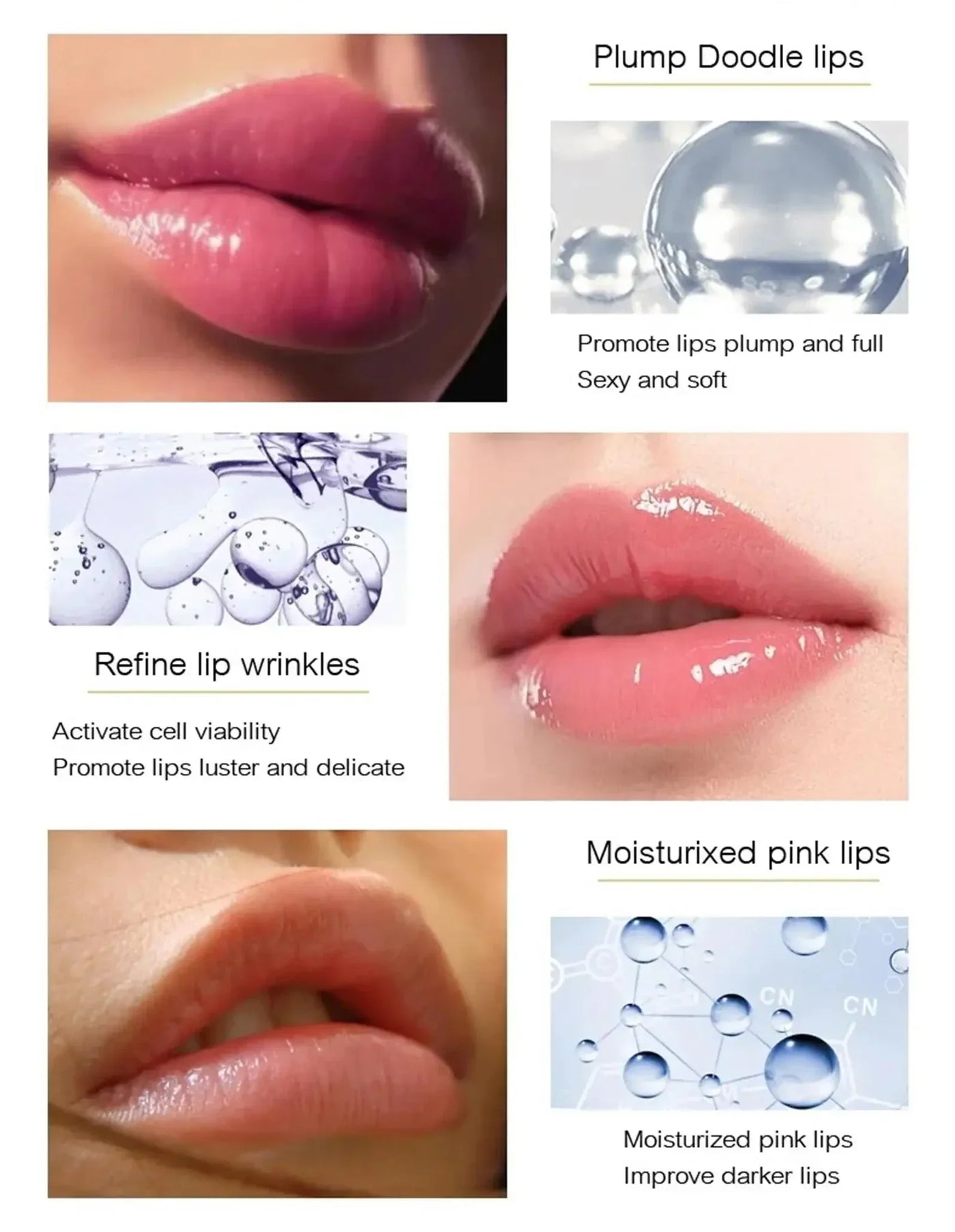 Lip Plumper Oil Serum Instant Long Lasting Volumising Essence Repair Fine Lines Increases Elasticity Sexy Balm New