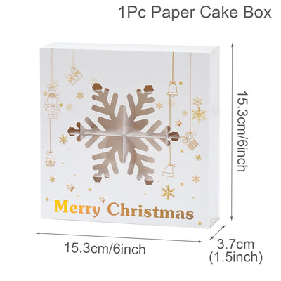 Christmas Candy Gift Box Merry Christmas Decorations For Home Kraft Paper Box Cookie Gift Box Packaging Bag navidad Natal Gifts
