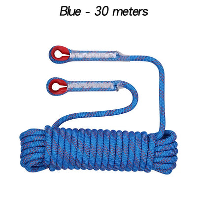 12mm 50m Outdoor Climbing Rope Escape Rescue Static Rope Rock Equipment Mountaineering Lifeline Emergency Survival Safety Gear