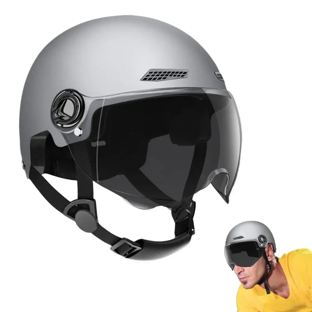 Motorcycle Helmet Bicycle Helmets for Men Women Adult Motorbike Scooter Helmet Ultralight Retro Scooter Hat Helmets Accessories