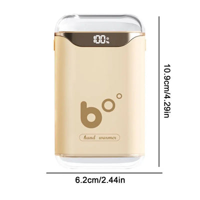 Hand Warmers Rechargeable Pocket Size Electric Handwarmers 3000mAh Long Heating LED Digital Display Electric Pocket Heater For