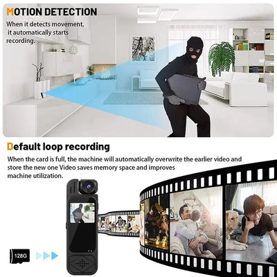 High-definition mini video cameras, recordable, portable digital video recorders, night vision cameras, action cameras