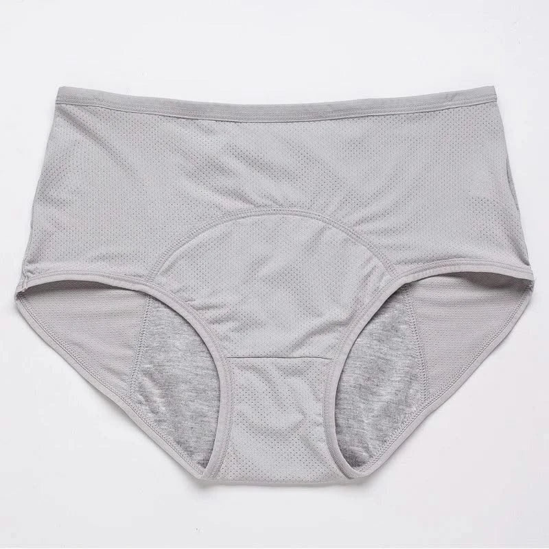 Leak Proof Menstrual Panties for Women, L-8XL Plus Size Cotton Underwear with Waterproof and Breathable Design for Periods