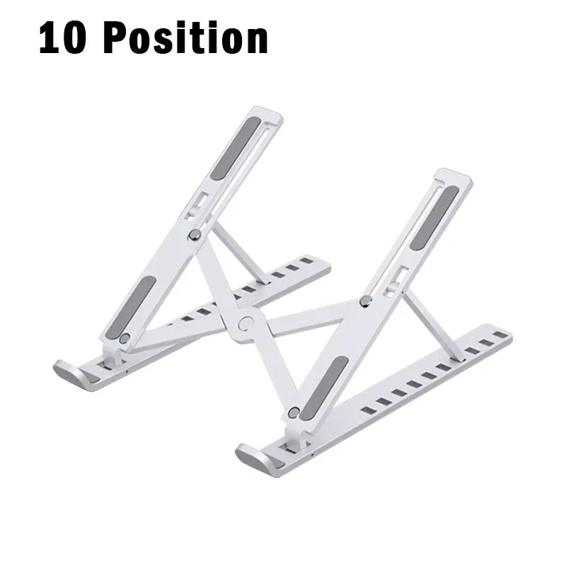 Foldable Laptop Stand 10 Position Adjustable Portable Notebook Support Base Holder ABS Laptop Holder For Laptop Accessories