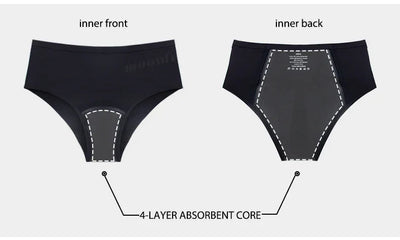 Menstrual Panties Women High Waist Seamless Menstrual Briefs Leak Proof Period Panties Heavy Flow Absorbent Period Underwear