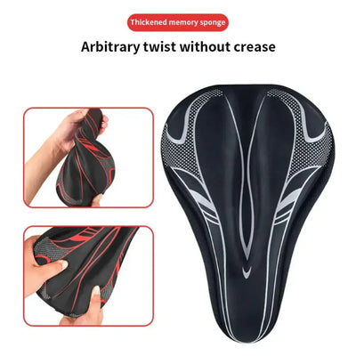 3D Bicycle Saddle Cover Accessories for Mountain Bike Men and Women Gel Soft Bicycle Seat Cover Parts Cycling Sports