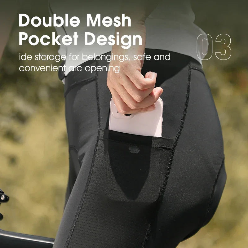 WEST BIKING Women's Cycling Shorts with 3D Shock Absorbing Cushion Breathable Quick Drying Underwear for Bicycle Motorcycle