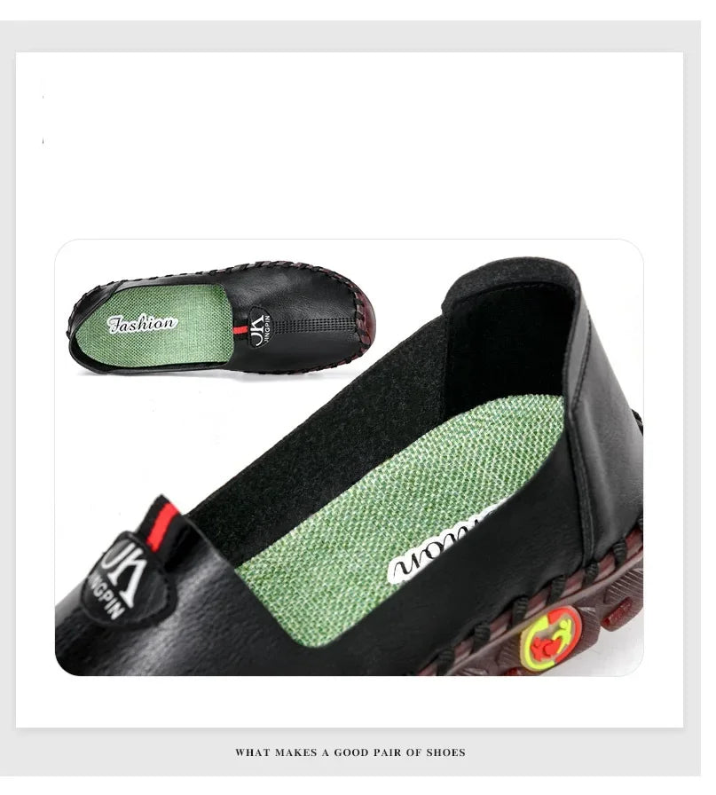 Orthopedic shoes for woman wide foot slip on loafers elderly women flat moccasins new nurse doctor comfort womens orthotic shoes