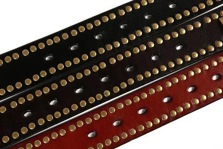 Stylish decorative waistband |original leather pin buckle punk belts | hip hop dress | for men and women