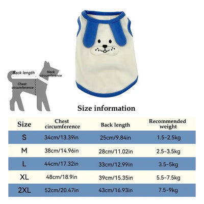 1.5-9kg Pet Cloth French Bulldog Teddy Pajamas Warm Cotton Winter Cat Coat Pet Clothes for Cats Small and Medium Dogs
