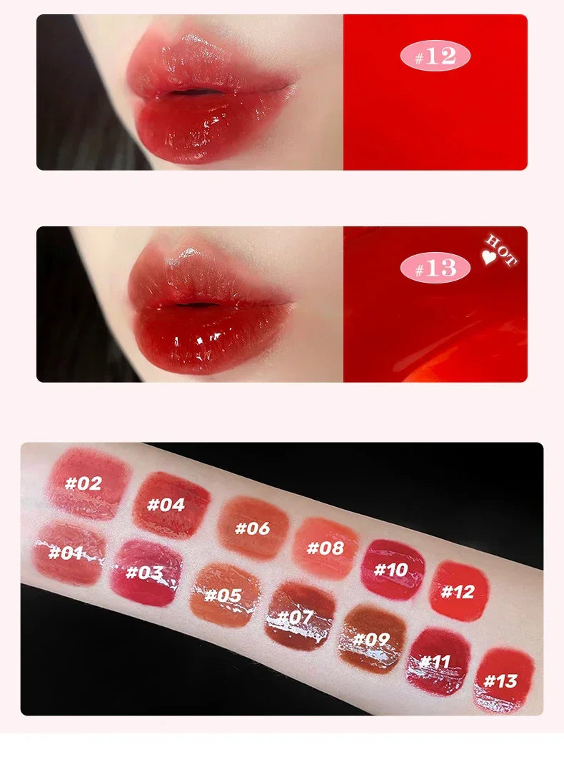 FLORTTE Beauty Lip Lasting Tint First Kiss Series Water Glossy Nice To Meet Chu Blooming Liquid Lipstick Makeup Women Cosmetics