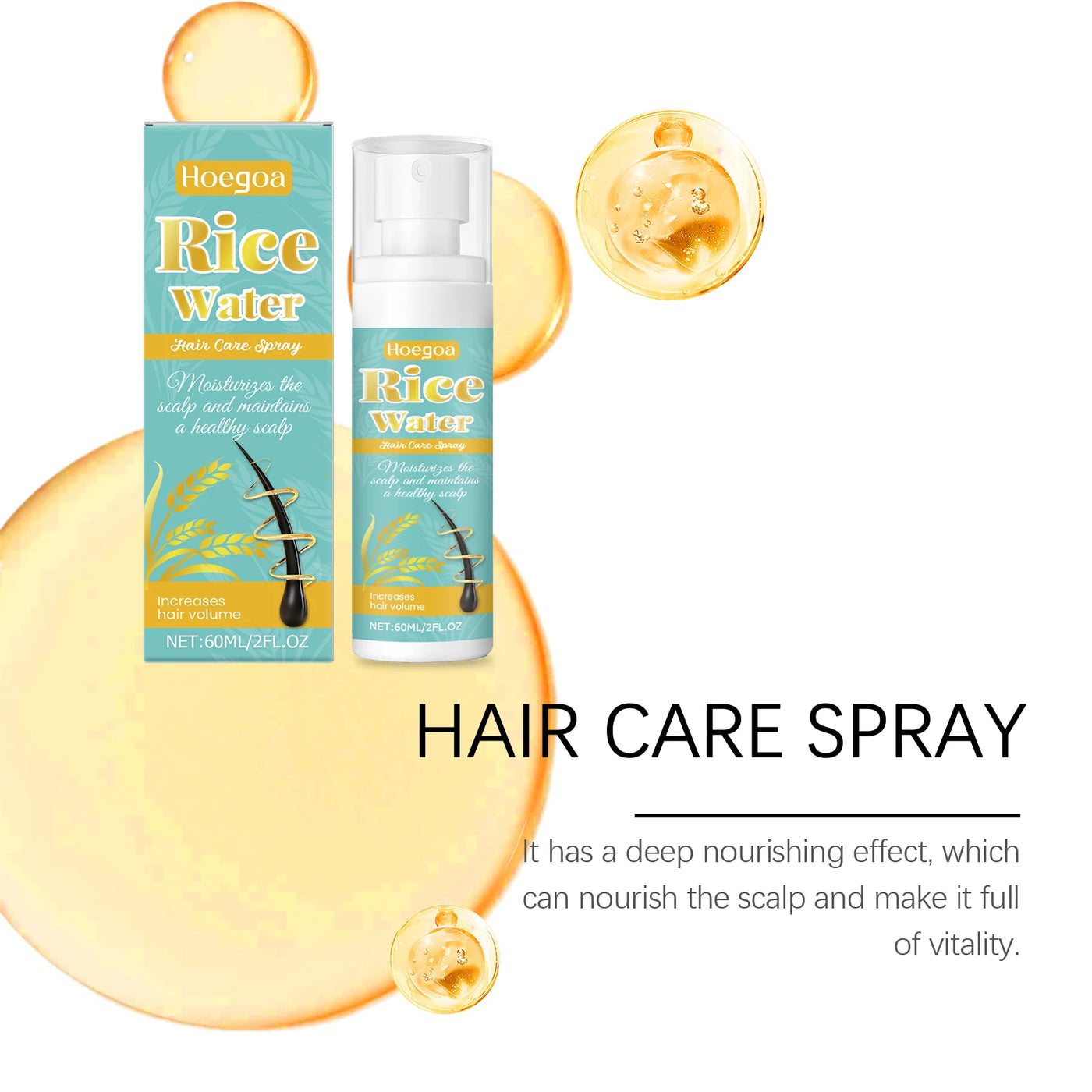 Hair Care Spray: Gently nourishes the scalp, softens and smooths hair, and offers convenient use — a hair-nourishing spray.