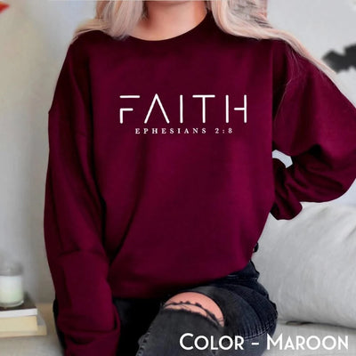 Trendy Faith Sweatshirt Bible Verse Shirt Christian For Women