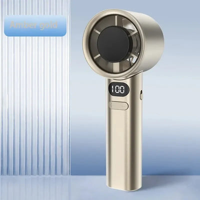 Portable Hand Fan , 120 Wind Speeds, Mini Bladeless Handheld Fan, USB Rechargeable Personal Highspeed Fans, Electric Eyelash Fan
