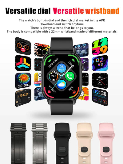 LIGE GPS Trajectory Smart Watch Women 2.01" HD Screen Compass Bluetooth Call Heart Rate Blood Oxygen Men Smartwatches 2025 New